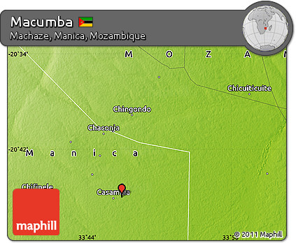 Physical Map of Macumba