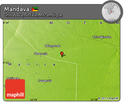 Physical Map of Mandava