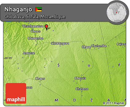 Physical Map of Nhaganjo