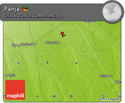 Physical Map of Panja