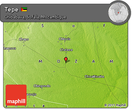 Physical Map of Tepe