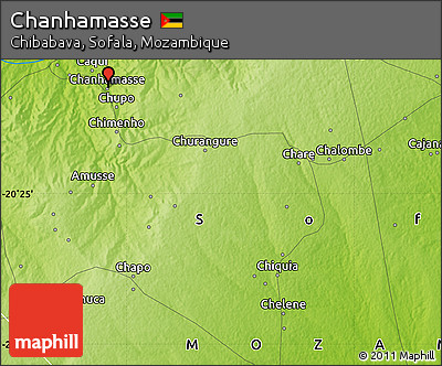 Physical Map of Chanhamasse