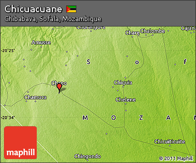 Physical Map of Chicuacuane