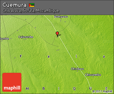 Physical Map of Cuemura