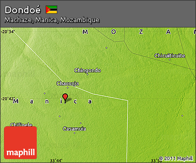 Physical Map of Dondoé