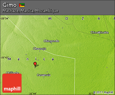 Physical Map of Gimo