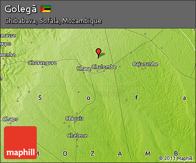 Physical Map of Golegã