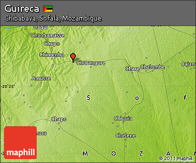Physical Map of Guireca