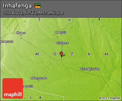 Physical Map of Inhafenga
