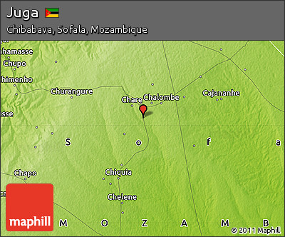 Physical Map of Juga