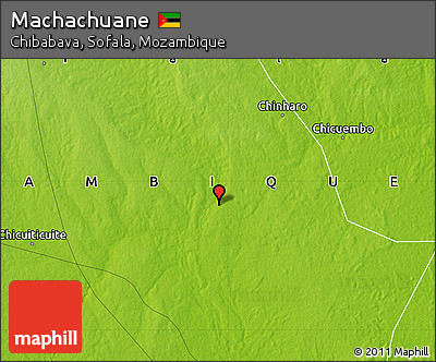 Physical Map of Machachuane