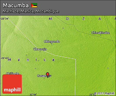 Physical Map of Macumba