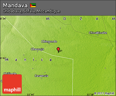 Physical Map of Mandava