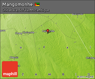 Physical Map of Mangomonhe