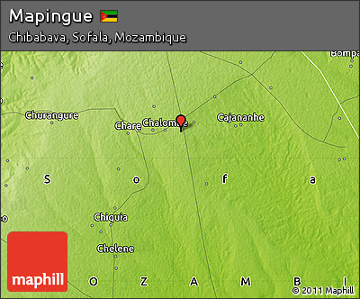 Physical Map of Mapingue