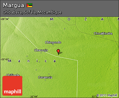 Physical Map of Margua
