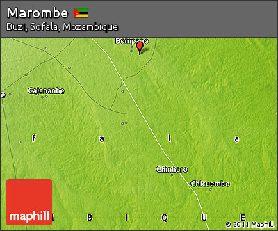 Physical Map of Marombe