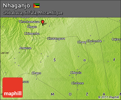 Physical Map of Nhaganjo