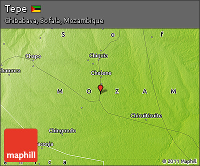 Physical Map of Tepe