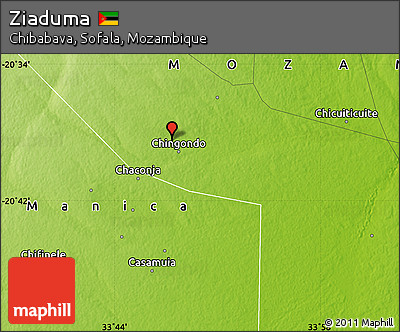 Physical Map of Ziaduma