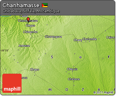 Physical Map of Chanhamasse