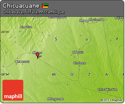 Physical Map of Chicuacuane