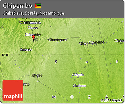 Physical Map of Chipambo