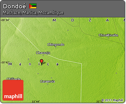 Physical Map of Dondoé