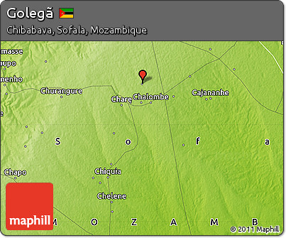 Physical Map of Golegã