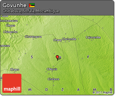 Physical Map of Govunhe
