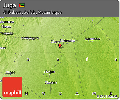 Physical Map of Juga