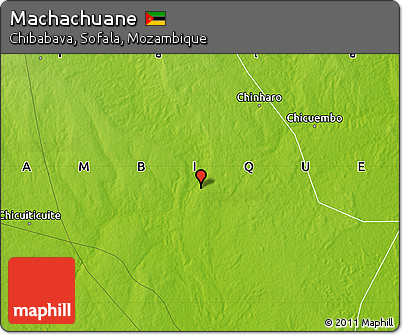 Physical Map of Machachuane