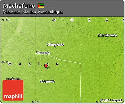 Physical Map of Machafune