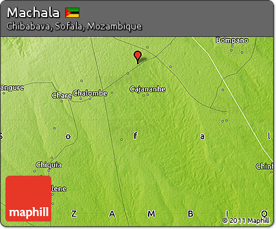 Physical Map of Machala