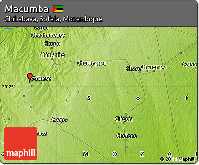 Physical Map of Macumba