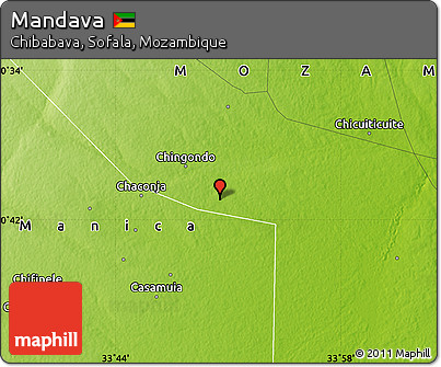 Physical Map of Mandava