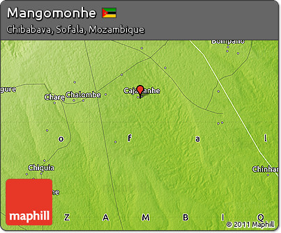 Physical Map of Mangomonhe