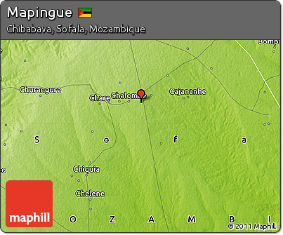 Physical Map of Mapingue