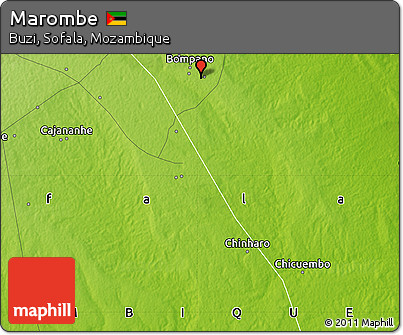 Physical Map of Marombe