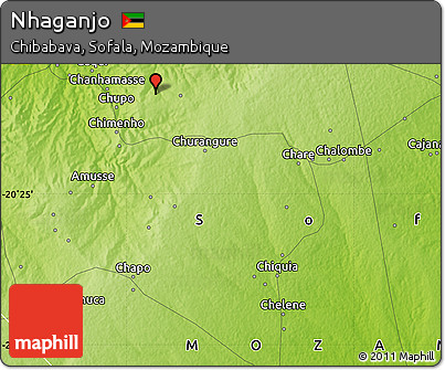 Physical Map of Nhaganjo