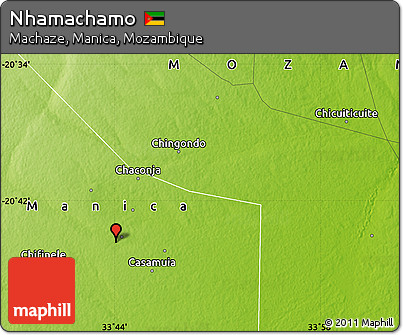 Physical Map of Nhamachamo