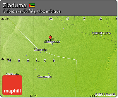 Physical Map of Ziaduma