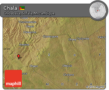 Satellite Map of Chala