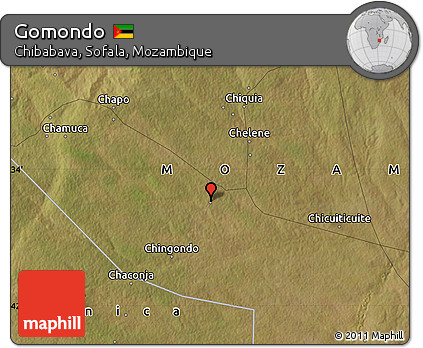 Satellite Map of Gomondo