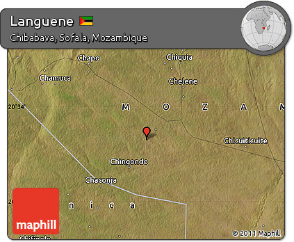 Satellite Map of Languene