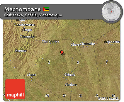 Satellite Map of Machombane