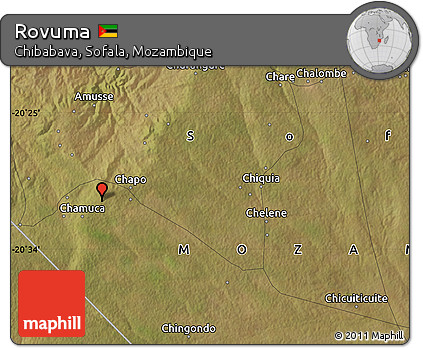 Satellite Map of Rovuma