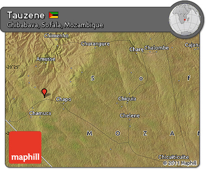 Satellite Map of Tauzene
