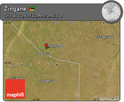 Satellite Map of Zingane