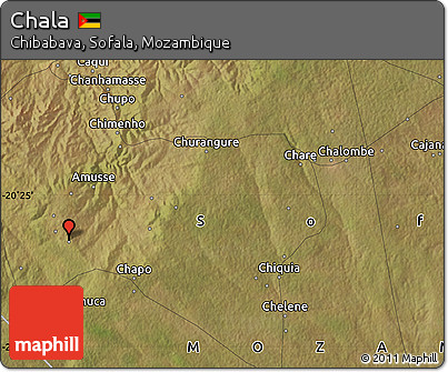 Satellite Map of Chala